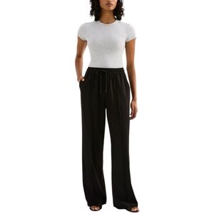 Nude Lucy Black Quincy Pants Wide Leg Pull On Drawstring XXL Minimalist Pockets